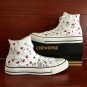 Floral Flower Converse All Star Hand Painted Canvas Shoes White High Top Sneakers