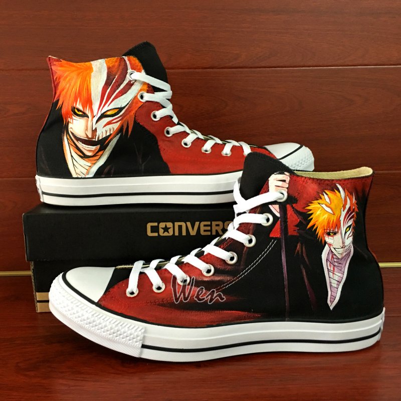 Bleach Hand Painted Shoes Anime Converse All Star Custom Design Canvas