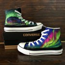 Design Converse All Star Shoes Aurora Hand Painted Canvas Sneakers for Man Woman