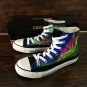 Design Converse All Star Shoes Aurora Hand Painted Canvas Sneakers for Man Woman