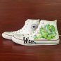 Original Design Succulent Plants Converse All Star Hand Painted Shoes for Men Women