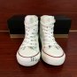 Man Woman's Hand Painted Shoes Original Design Colorful Deer White Converse All Star