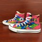 Original Design Converse Custom Colorful Splashed Ink Hand Painted Canvas Shoes