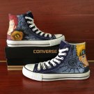 Custom Design Naruto Uzumaki Gaara Anime Converse All Star Hand Painted Canvas Shoes