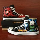 Anime Naruto Hatake Kakashi Converse All Star Design Hand Painted Canvas Shoes