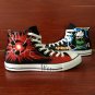 Anime Naruto Hatake Kakashi Converse All Star Design Hand Painted Canvas Shoes