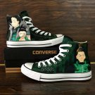 Anime Naruto Shikamaru Custom Design Converse All Star Hand Painted Canvas Sneakers