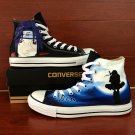 Unisex Anime Converse All Star Design Naruto Uchiha Itach Hand Painted Canvas Shoes