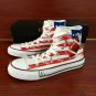 American Football Original Design Hand Painted Shoes Man Woman's Converse All Star