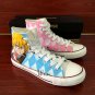Hand Painted Shoes Design Converse All Star Anime Nanatsu No Taizai High Top Canvas Sneakers