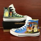 My Neighbor Totoro Anime Man Woman's Hand Painted Shoes High Top Converse All Star