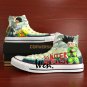 Anime Hand Painted Shoes Hunter X Hunter High Top Converse All Star Canvas Sneakers