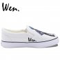 Wen Anime Hand Painted Shoes Custom Design Tiger Dragon Slip Ons Men Women's Canvas Sneakers