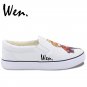 Wen Anime Hand Painted Shoes Custom Design Tiger Dragon Slip Ons Men Women's Canvas Sneakers