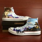 Anime Converse All Star Shoes Men Women Hand Painted Canvas Sneakers Design Anime JoJo's Bizarre