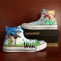 Unisex Converse All Star Anime Howl's Moving Castle Hand Painted Canvas Shoes High Top Sneakers