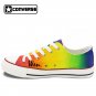 Original Design Colorful Gradient Change Hand Painted Shoes Low Top Converse All Star