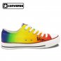 Original Design Colorful Gradient Change Hand Painted Shoes Low Top Converse All Star