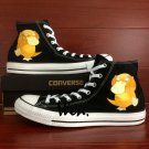 Design Psyduck Anime Pokemon Converse All Star Hand Painted Shoes Unisex Canvas Sneakers