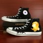 Design Psyduck Anime Pokemon Converse All Star Hand Painted Shoes Unisex Canvas Sneakers