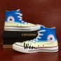 Ocean Shark Custom Design Converse All Star Shoes Hand Painted Canvas Sneakers