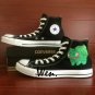 Pokemon Shoes Hand Painted Bulbasaur Anime Converse All Star Man Woman Canvas Sneakers