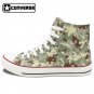 Design Custom Special Forces Camouflage High Top Converse Shoes Hand Painted Canvas Sneakers