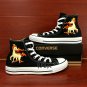 Design Anime Pokemon Rapidash High Top Converse All Star Shoes Hand Painted Canvas Sneakers
