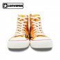 Unisex Converse Shoes Original Design Fruit Tangerine Flesh Hand Painted Canvas Sneakers