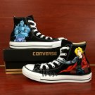 Custom Design Anime Fullmetal Alchemist Hand Painted Canvas Shoes for Men Women Converse All Star