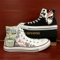 Unisex Canvas Sneakers Design Anime Bleach Hand Painted Shoes High Top Converse All Star