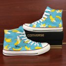 Original Design Fruit Bananas Converse All Star Shoes Unisex Hand Painted Canvas Sneakers