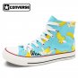 Original Design Fruit Bananas Converse All Star Shoes Unisex Hand Painted Canvas Sneakers