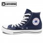Hand Painted Shoes Anime Converse Design Pokemon Infernape Blue Canvas Sneakers