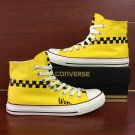 Taxi Door Mark Original Design Hand Painted Canvas Shoes Converse All Star Sneakers