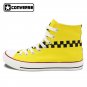 Taxi Door Mark Original Design Hand Painted Canvas Shoes Converse All Star Sneakers