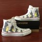 Anime Converse Sneakers Design My Neighbor Totoro Hand Painted Canvas Shoes for Man Woman