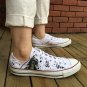 Low-Cut Converse Shoes Anime Gintama Hand Painted Canvas Sneakers Unisex All Star