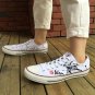Low-Cut Converse Shoes Anime Gintama Hand Painted Canvas Sneakers Unisex All Star