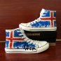 Iceland Flag Shoes Converse All Star Hand Painted Canvas Shoes Sneakers Athletic All Star