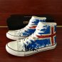 Iceland Flag Shoes Converse All Star Hand Painted Canvas Shoes Sneakers Athletic All Star