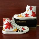 Maple Leaf Canvas Shoes Design Hand Painted Converse Sneakers Men Women All Star