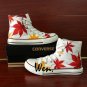Maple Leaf Canvas Shoes Design Hand Painted Converse Sneakers Men Women All Star