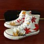 Maple Leaf Canvas Shoes Design Hand Painted Converse Sneakers Men Women All Star