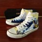 Converse All Star Shoes Men Hand Painted Shoes Canvas Sneakers Design Ukiyoe Wave