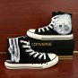 Hand Painted Shoes Ballet Dancer Sneakers Canvas Converse All Star Black Classic Fashion Shoes