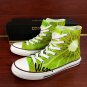 Original Design Kiwi Fruit Athletic Shoes Hand Painted Canvas Sneakers for Men Women