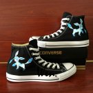 Hand Painted Sneakers Canvas Shoes Anime Pokemon Glaceon Design Converse All Star