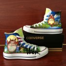 Canvas Sneakers Men Women Hand Painted Shoes Anime My Neighbor Totoro Converse All Star