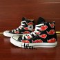 Anime Converse All Star Shoes Naruto Akatsuki Hand Painted Canvas Sneakers